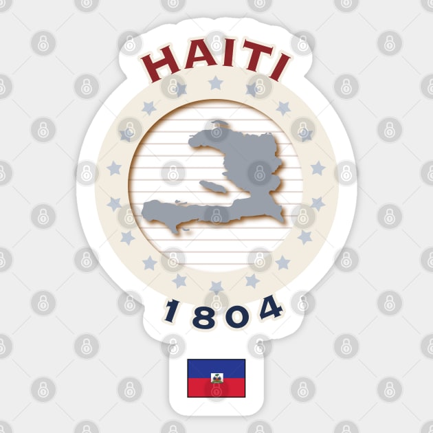 HAITI Sticker by pbdotman